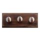 Mixed Round Flat Wooden Hooks